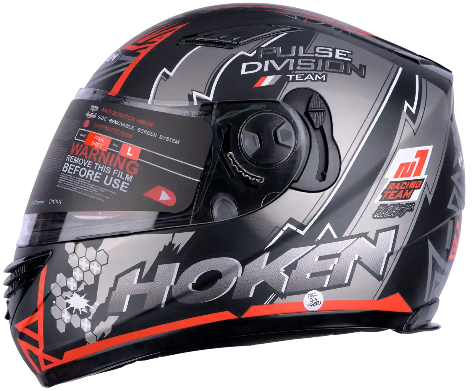 CASCO HOKEN 830 DRIFT ROJO MATE